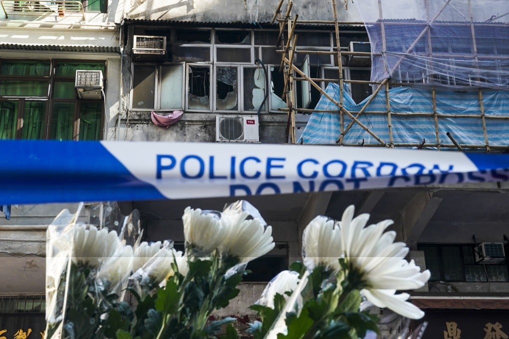 The fire broke out in a first-floor flat on Canton Road in Yau Ma Tei. Photo: Felix Wong