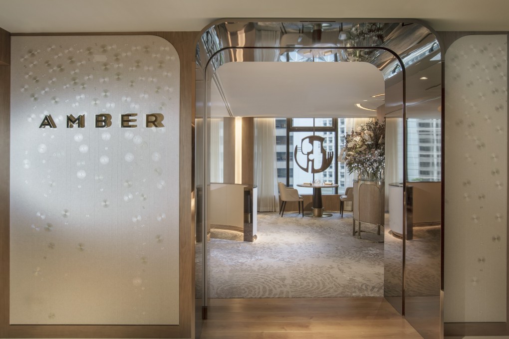 Amber at the Landmark Mandarin, a two-Michelin-star fine-dining restaurant in Hong Kong’s Central district, has been inundated with bookings recently. Photo: Landmark Mandarin Oriental
