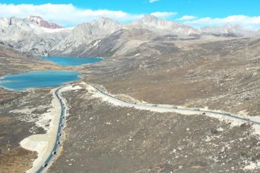 The PLA undertook a massive operation to deliver thousands of tonnes of winter supplies in hundreds of trucks to Chinese soldiers stationed at the border with India. Photo: CCTV