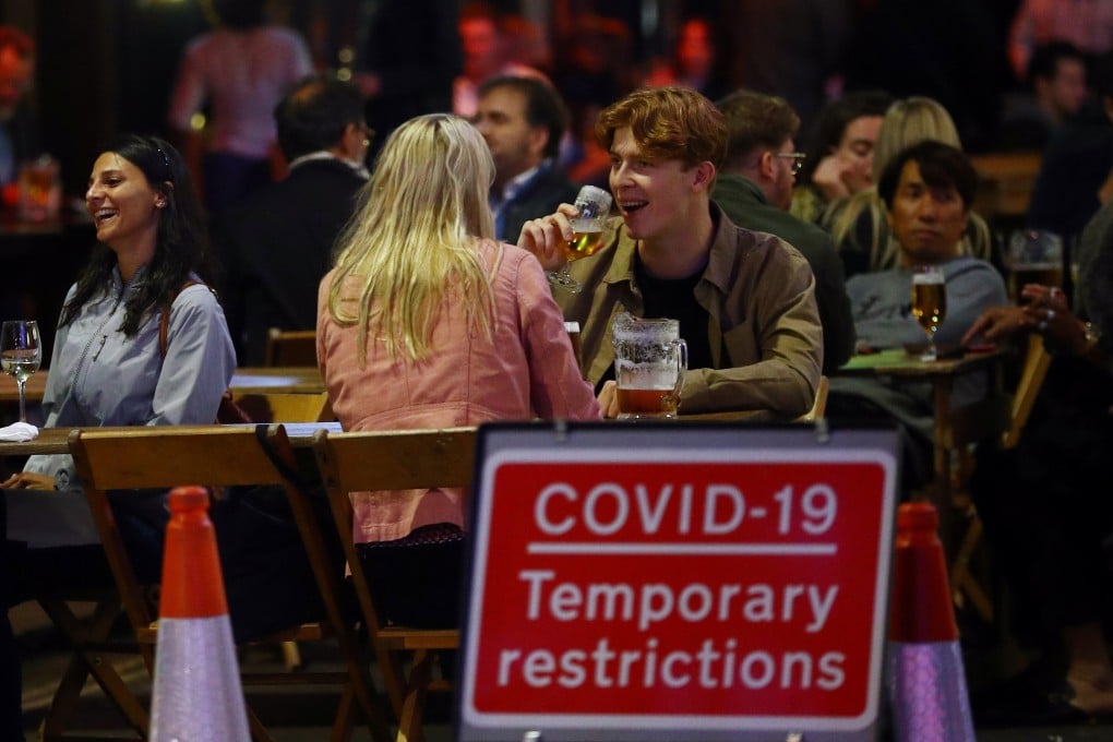 Diners in Soho, London, amid the coronavirus pandemic. Photo: Reuters