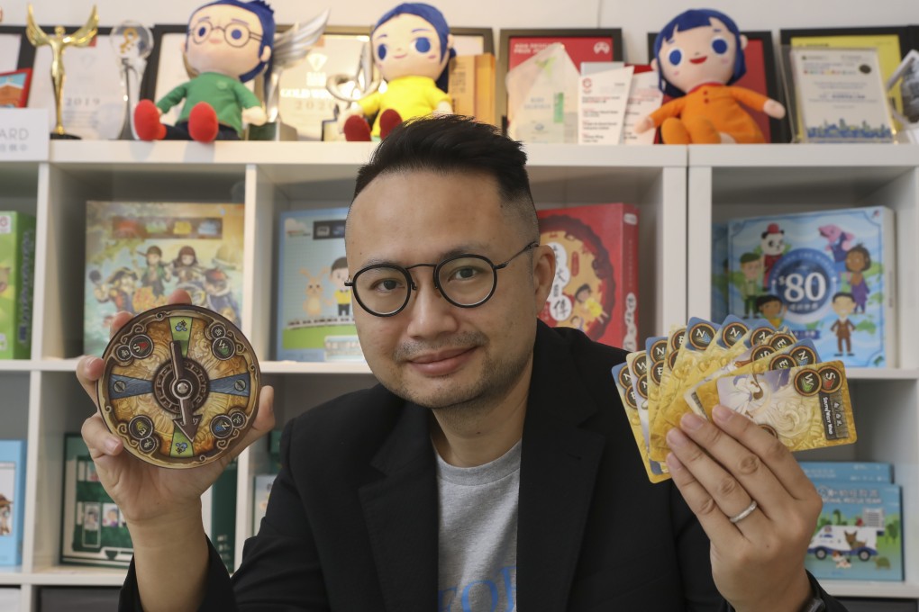 Thomas Wong Chung-hang runs the People on Board, a social enterprise intended to use the power of play to bring people together and which has donated more than 2,000 boxes of board games to eight social welfare organisations for them to pass onto low-income families. Photo: K.Y. Cheng