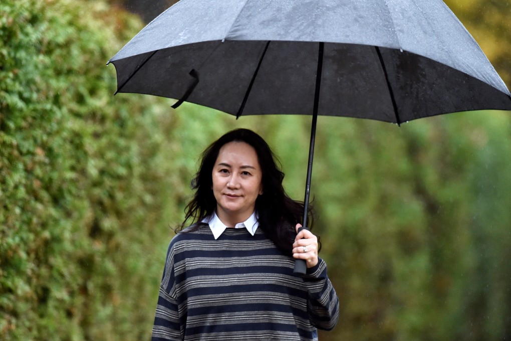Meng Wanzhou, Huawei Technologies’ chief financial officer, leaves her home to attend a court hearing in Vancouver, British Columbia, on Monday. Photo: Reuters