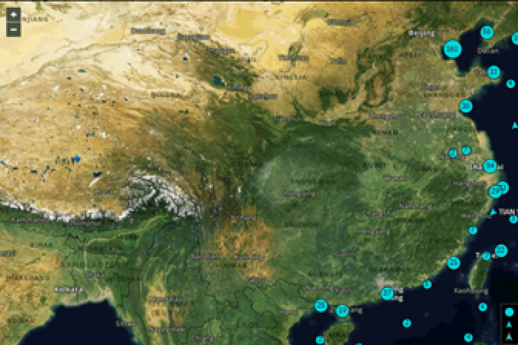 Clusters of Capesize and Panamax carriers off China's coast as of November 24 , according to Bloom berg data.
