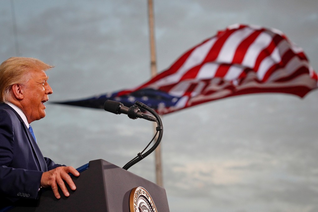 US President Donald Trump speaks during a campaign rally at Cecil Airport in Jacksonville, Florida, in September. Photo: Reuters