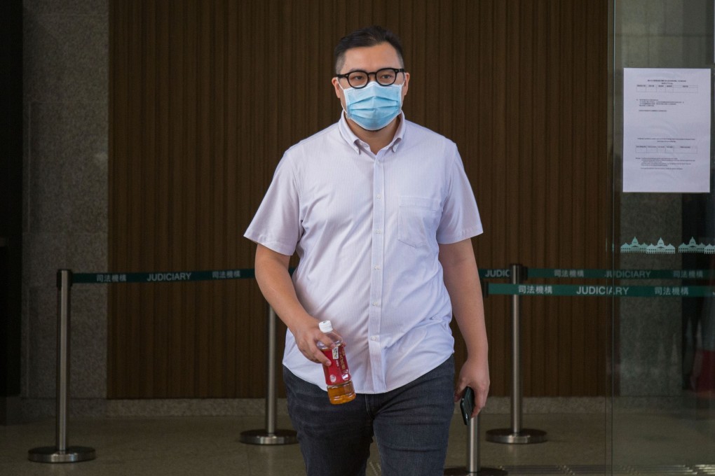 Tseung Kwan O resident Ricky Mung Wai-kit appears at West Kowloon Court on Monday. Photo: Brian Wong