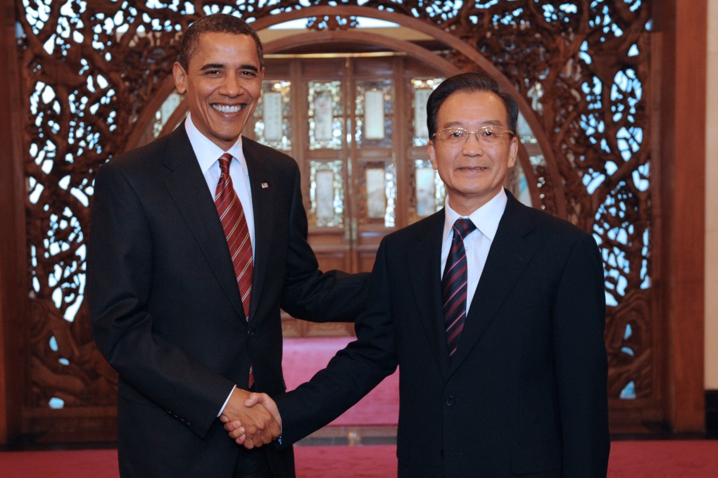 On a trip to China in 2009, Obama raised issues around “massive trade imbalances” and “China’s currency manipulation and other unfair practices” during a meeting with Wen Jiabao, then China’s premier. Photo: Xinhua