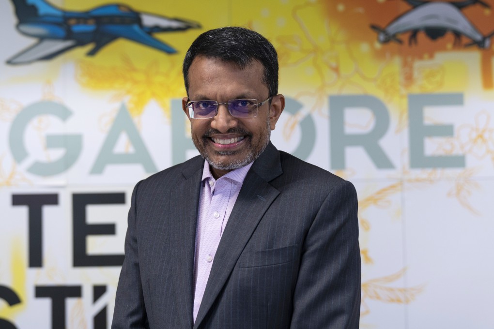Ravi Menon, managing director of the Monetary Authority of Singapore, pictured after an interview at the central bank‘s headquarters on Tuesday. Photo: Bloomberg