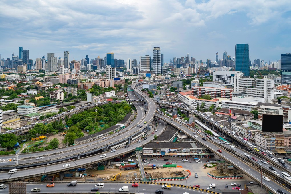 Traffic in downtown Bangkok. The sales of residential units are expected to decline by 40 per cent year on year in 2020, according to Colliers Thailand. Photo: Getty Images