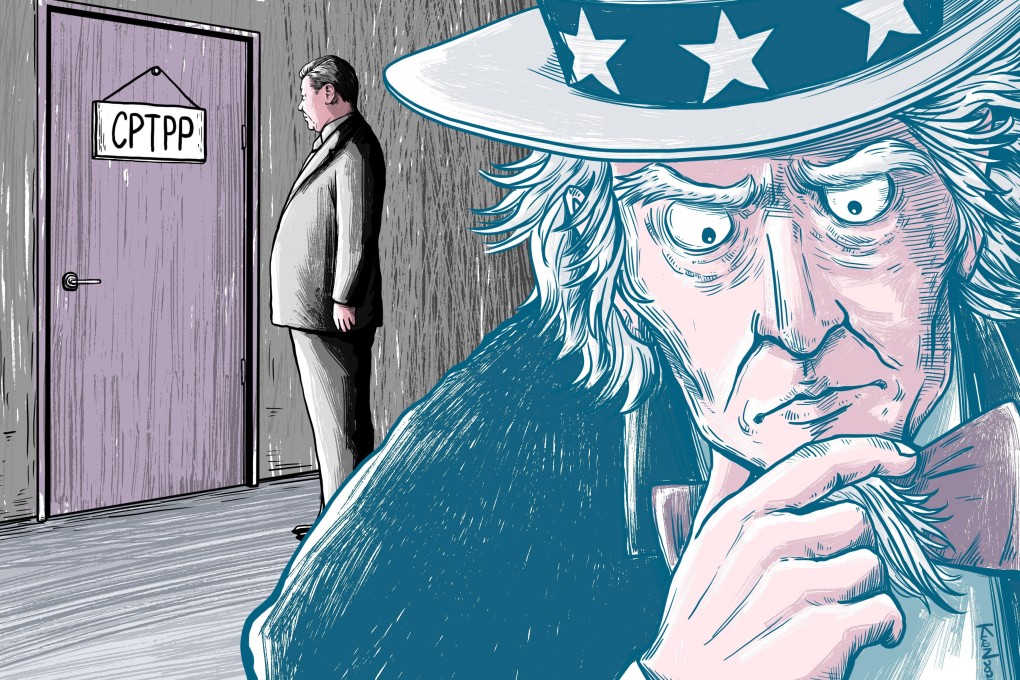 Australia, Brunei, Canada, Chile, Japan, Malaysia, Mexico, New Zealand, Peru, Singapore and Vietnam are the current members of the CPTPP. Illustration: Lau Ka-kuen
