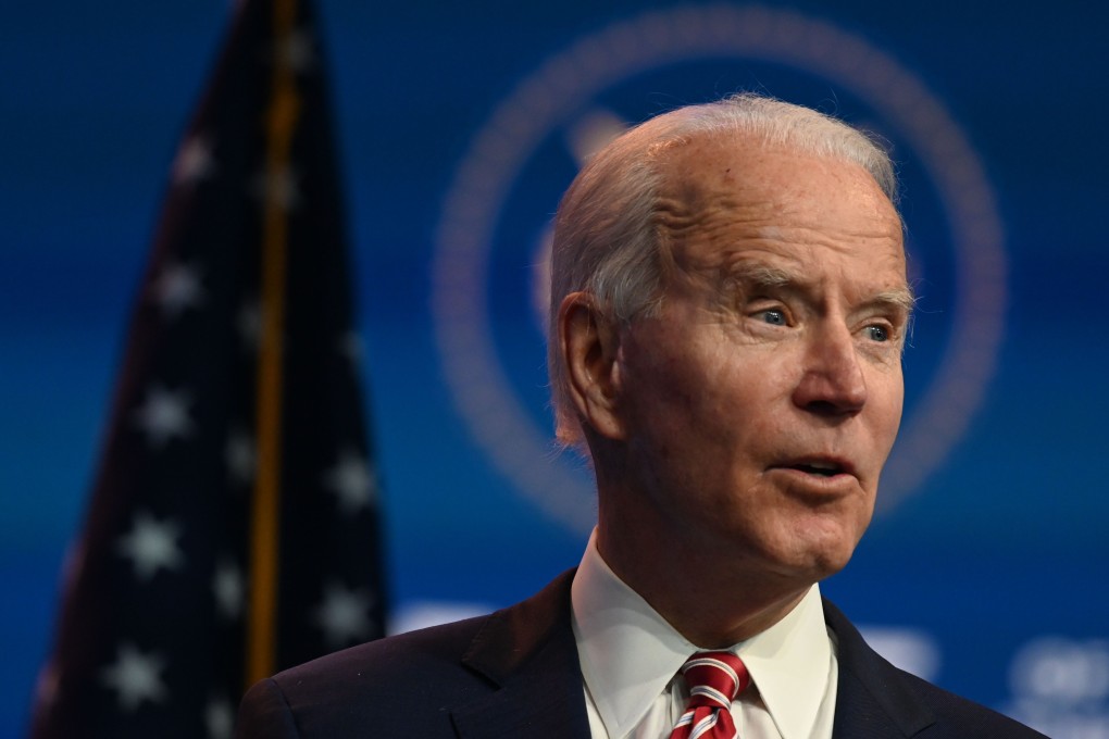 US President-elect Joe Biden speaks during a press conference in Wilmington, Delaware, on November 16. Photo: AFP