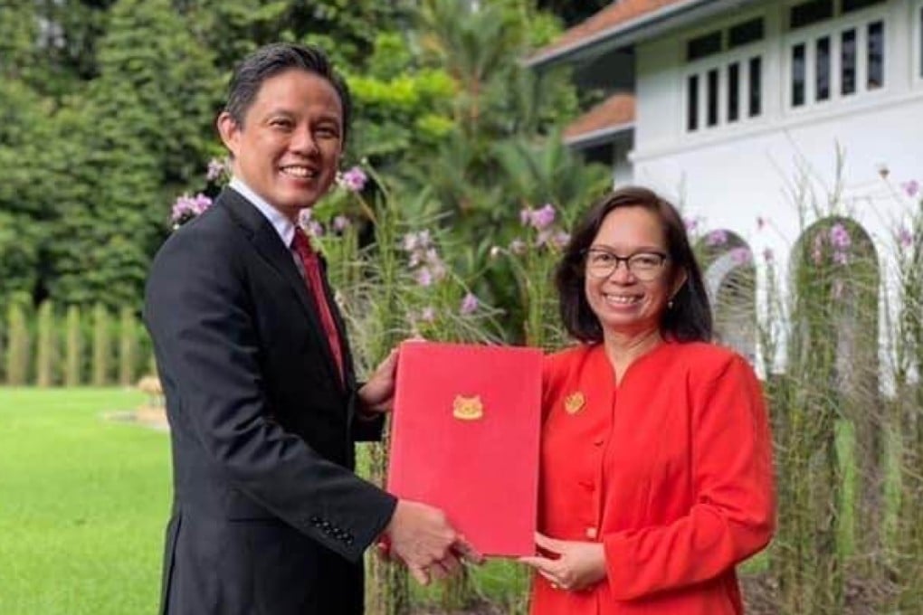 Singapore’s Trade and Industry Minister Chan Chun Sing alongside Sulaimah Mahmood, the city state’s chief negotiator in the RCEP trade talks. Photo: Facebook