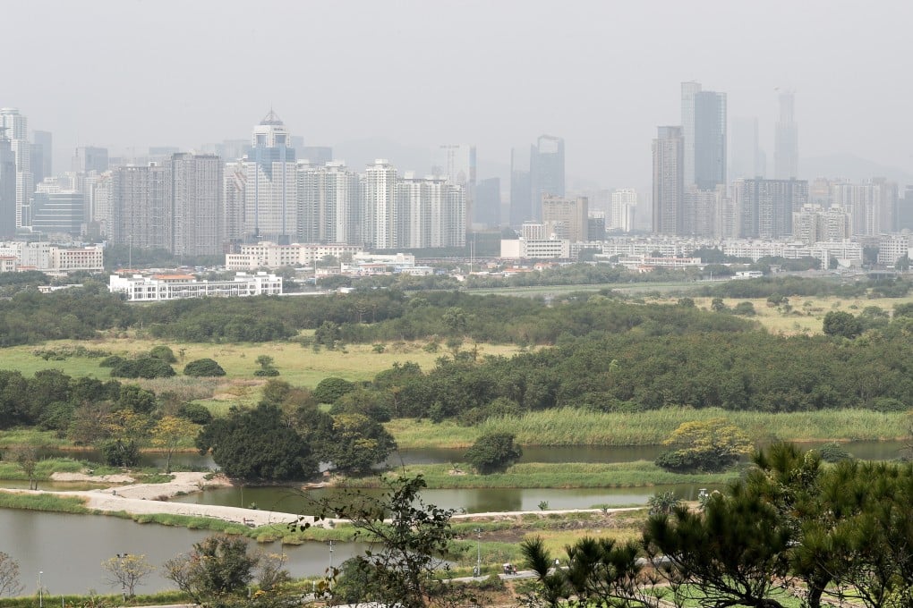 Lok Ma Chau Loop on Hong Kong’s border with Shenzhen, part of the site for the “one zone, two parks” development involving the two Greater Bay Area cities. Photo: Nora Tam