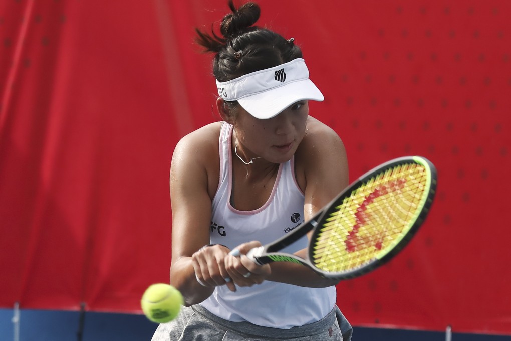 Eudice Chong on her way to winning her first Hong Kong Championships ladies’ singles title at Victoria Park. Photo: Jonathan Wong