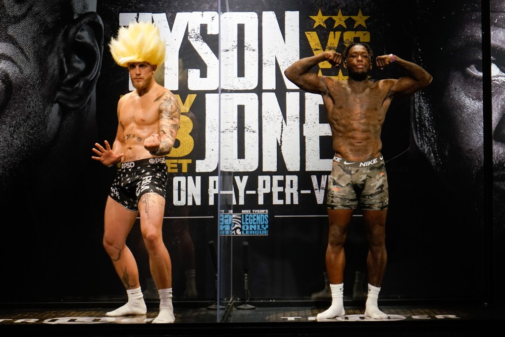 Jake Paul defeated Nate Robinson on the undercard of the Mike Tyson-Roy Jones Jnr exhibition fight in Los Angeles. Photo: USA Today