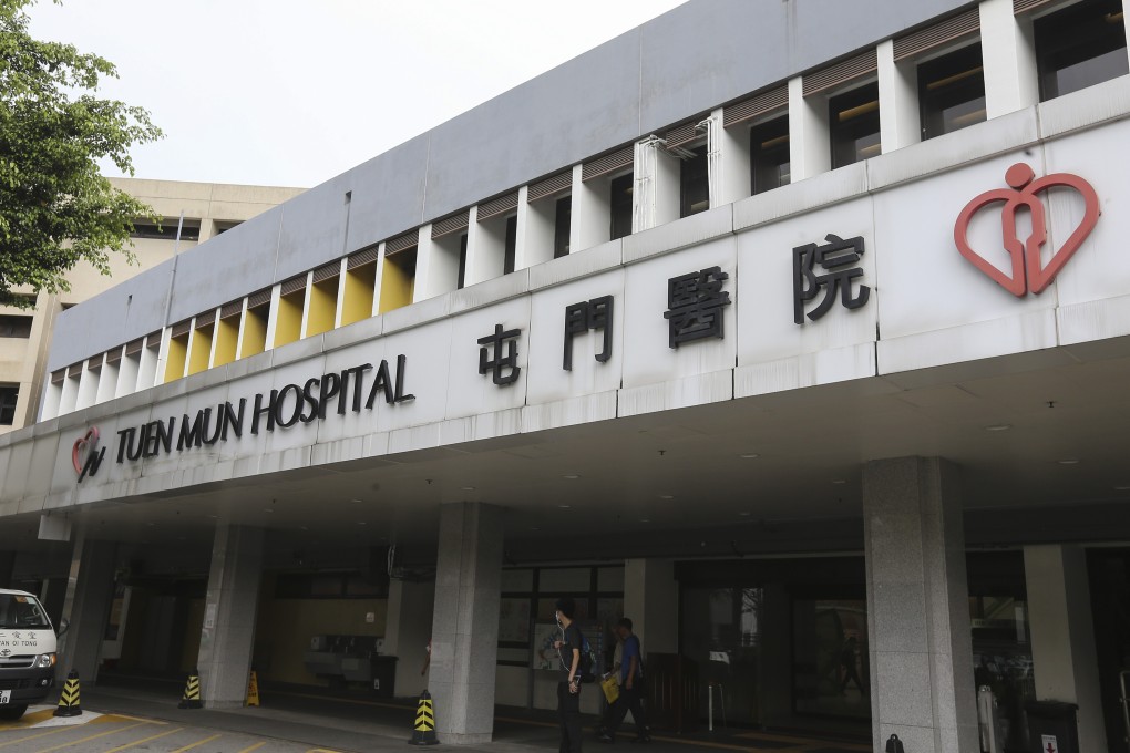 The motorcyclist and his female passenger were taken unconscious to Tuen Mun Hospital with head injuries. Photo: Dickson Lee