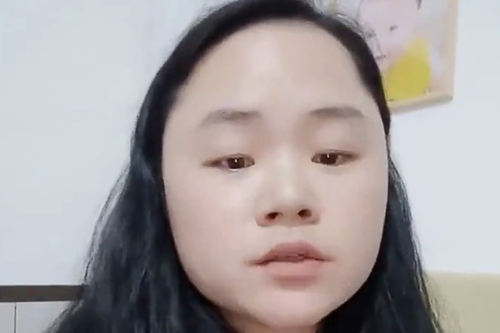 Dong Yaoqiong said in a video that she could “no longer carry on under such stressful surveillance”. Photo: Twitter