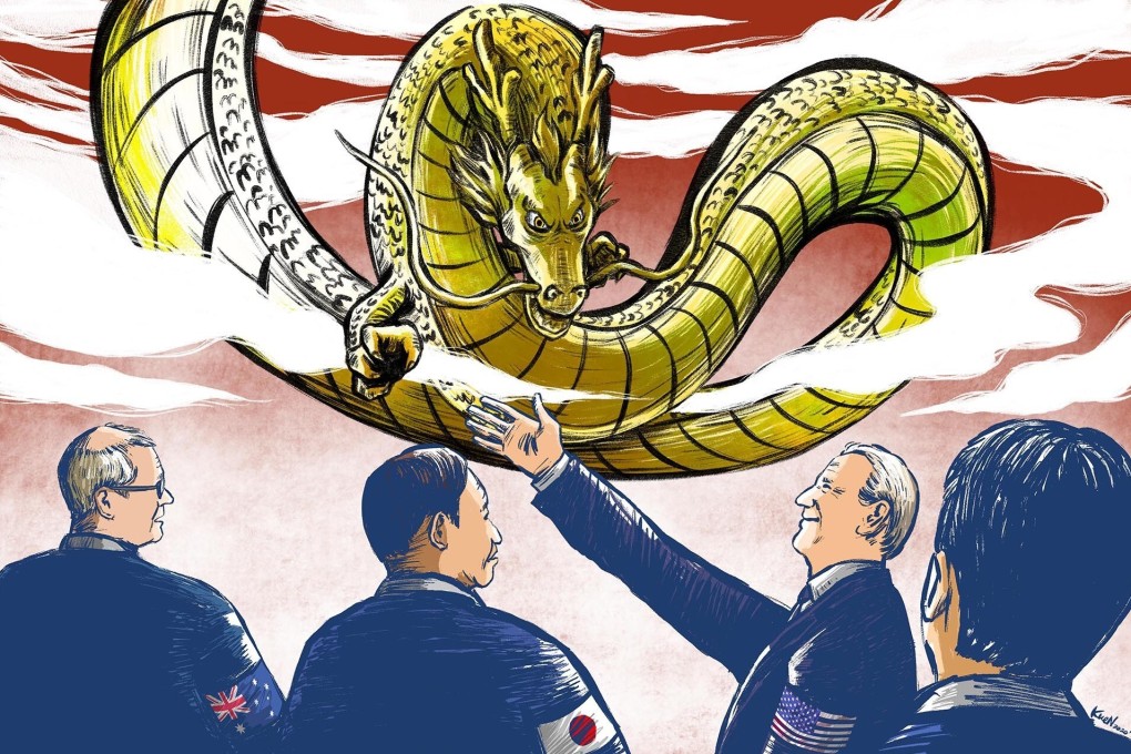 Former Australian prime minister Kevin Rudd has recommended a “period of restraint” for Beijing in its relationships with the US, Japan and Australia. Illustration: Lau Ka-kuen