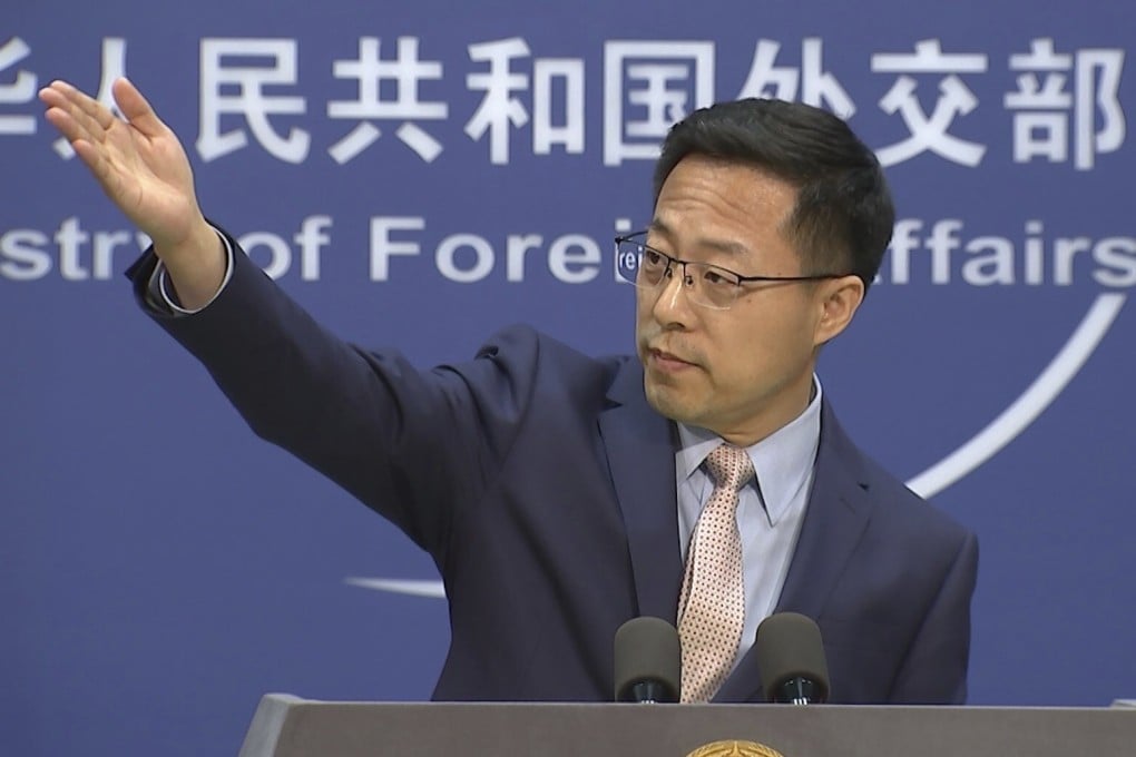 On Monday, Chinese foreign ministry spokesman Zhao Lijian tweeted an image by artist Wuheqilin critical of Australian soldiers in Afghanistan. Other nations are commenting on the tweet row, accusing China of heavy-handed diplomacy. Photo: AP