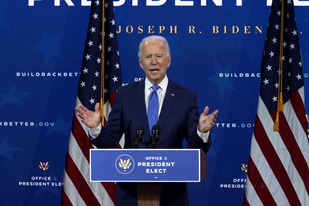 US President-elect Joe Biden, who will be taking office next month. Photo: AFP