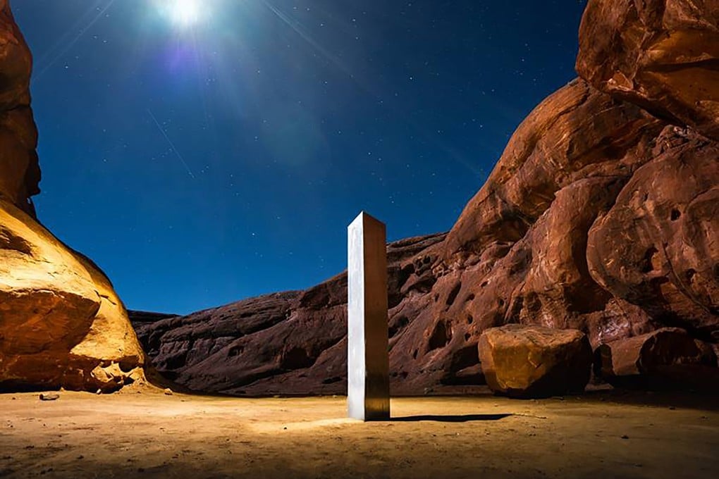 New clues have surfaced in the disappearance of the gleaming monolith in Utah. Photo: AP