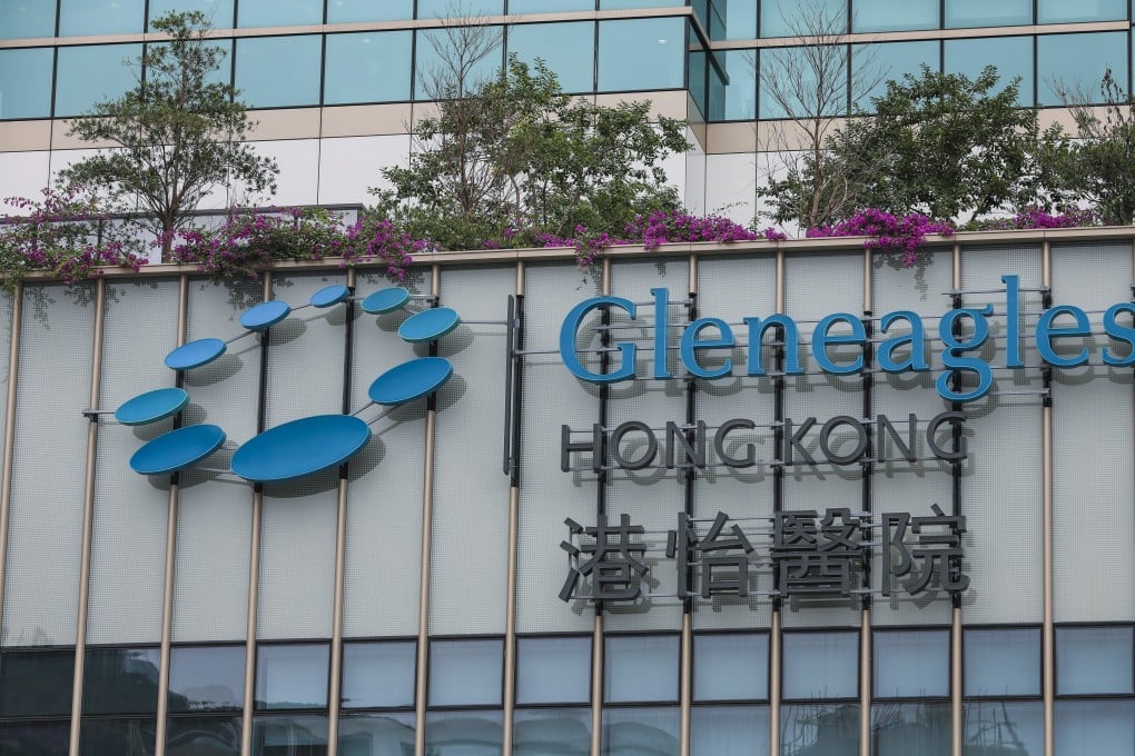 Exterior of Gleneagles Hong Kong Hospital in Wong Chuk Hang on 22 November 2018. Photo: Nora Tam