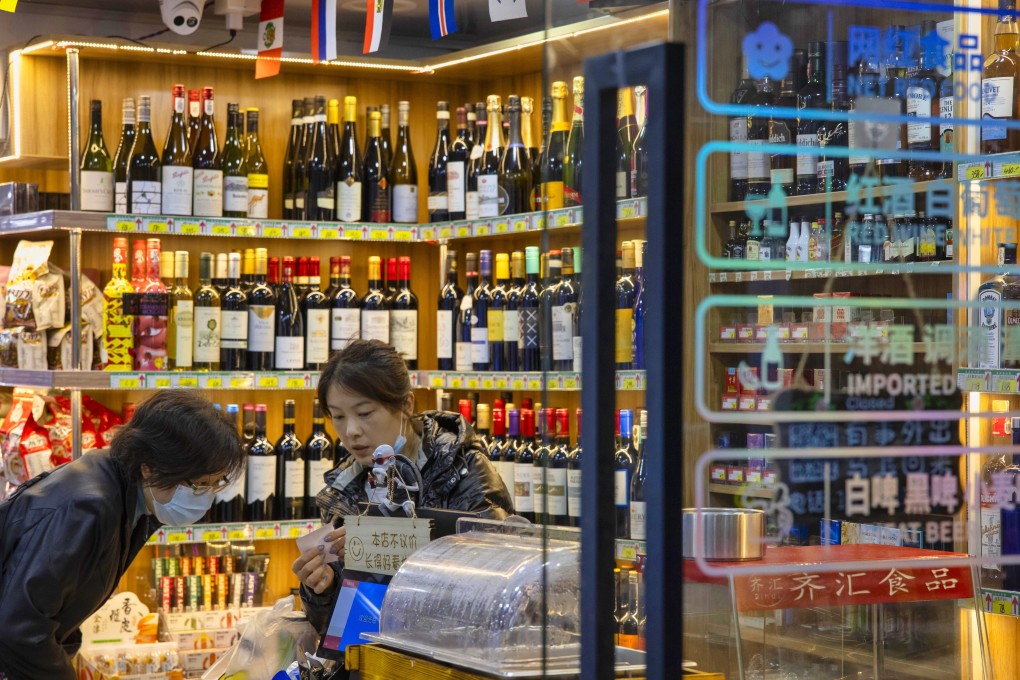 Duties of between 107.1 to 212.1 per cent were imposed on Australian wine in containers of less than two litres from last Saturday. Photo: EPA-EFE