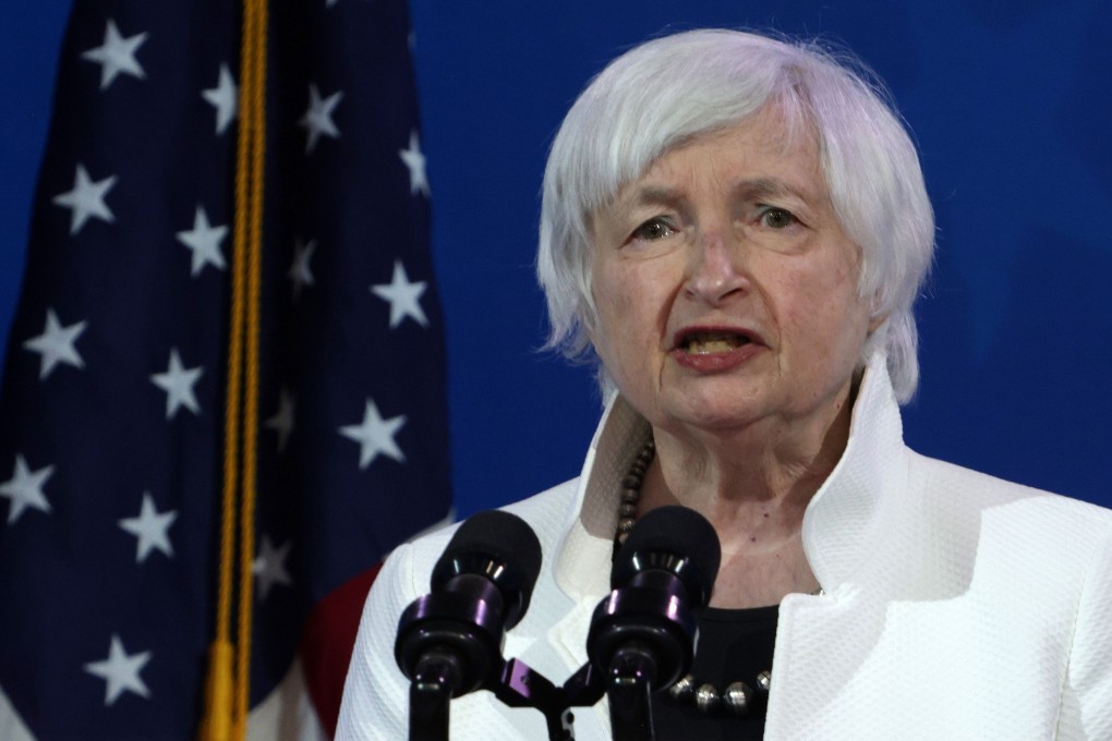 US Secretary of the Treasury nominee Janet Yellen speaks during an event to name President-elect Joe Biden’s economic team. Photo: AFP