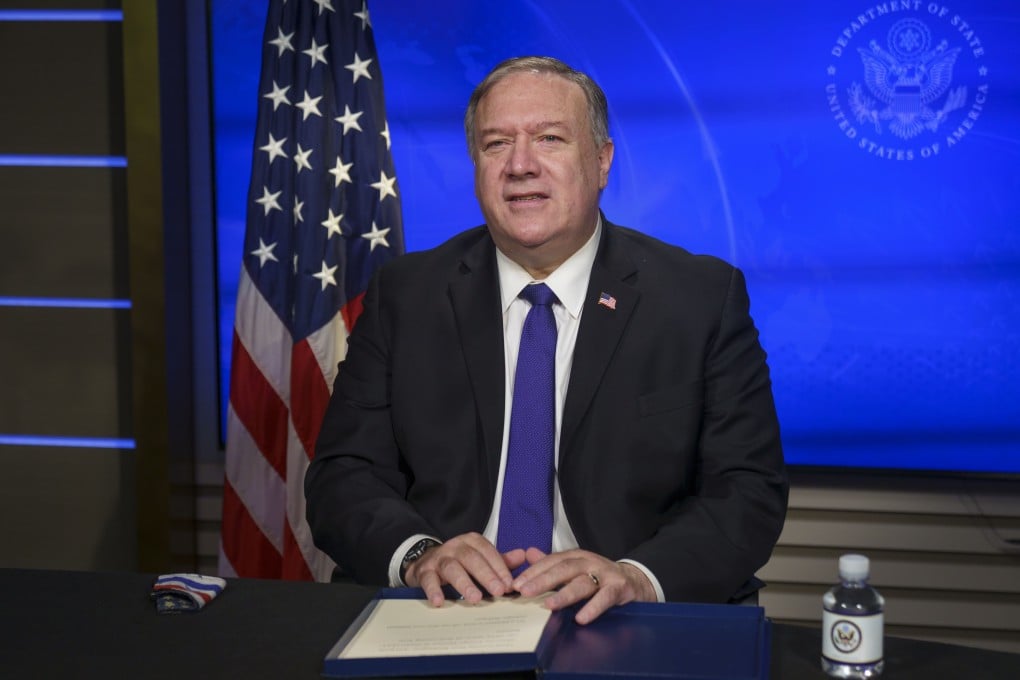 US Secretary of State Mike Pompeo did not identify any of the individuals targeted. Photo: Ron Przysucha/US Department of State/dpa
