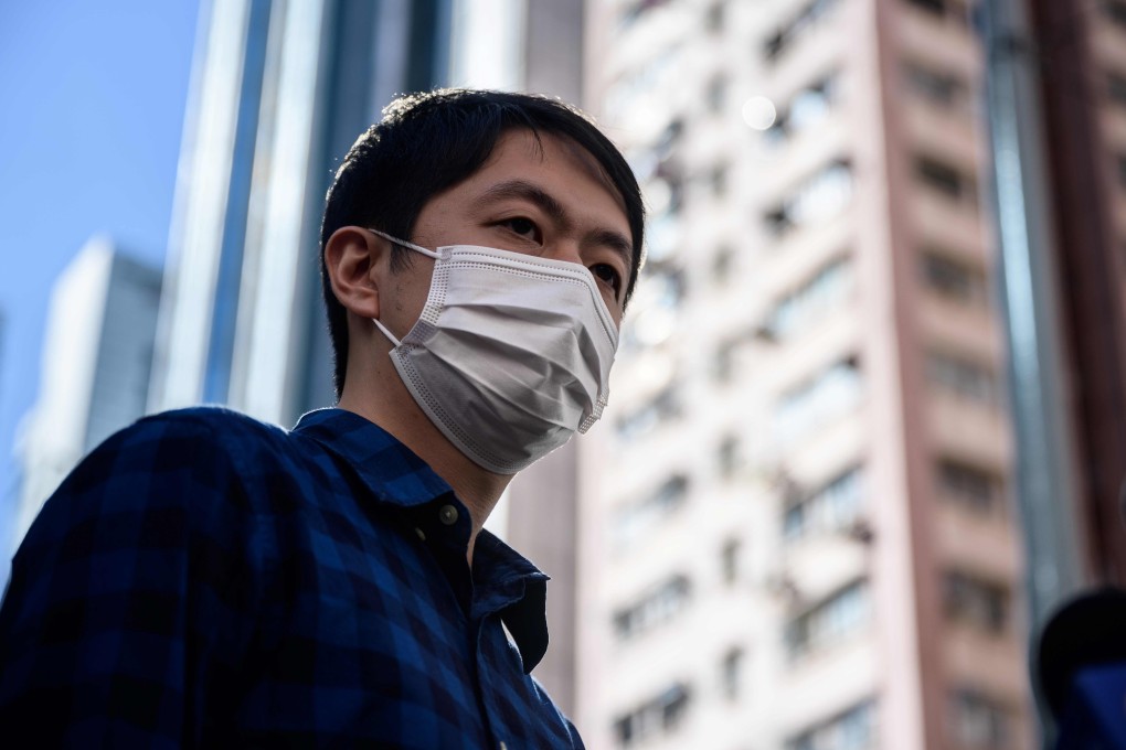 Ted Hui leaves Western Police Station in November following his arrest in connection with throwing foul-smelling objects inside Legco. Photo: AFP