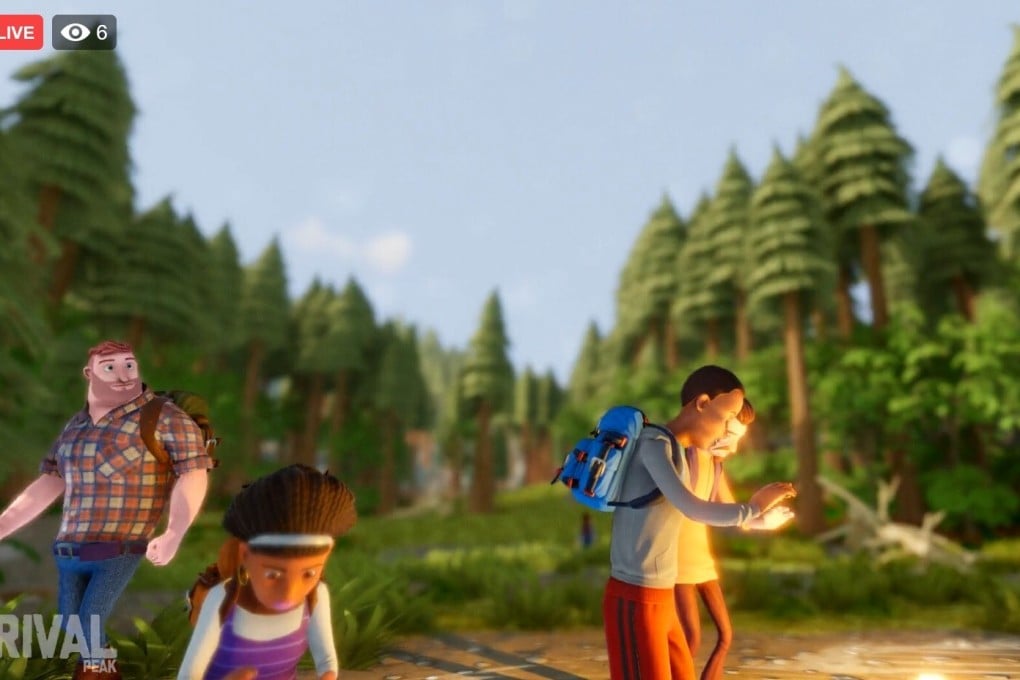Facebook has launched Rival Peak, an interactive reality TV show in which audience input influences the animated characters’ actions. Photo: Facebook