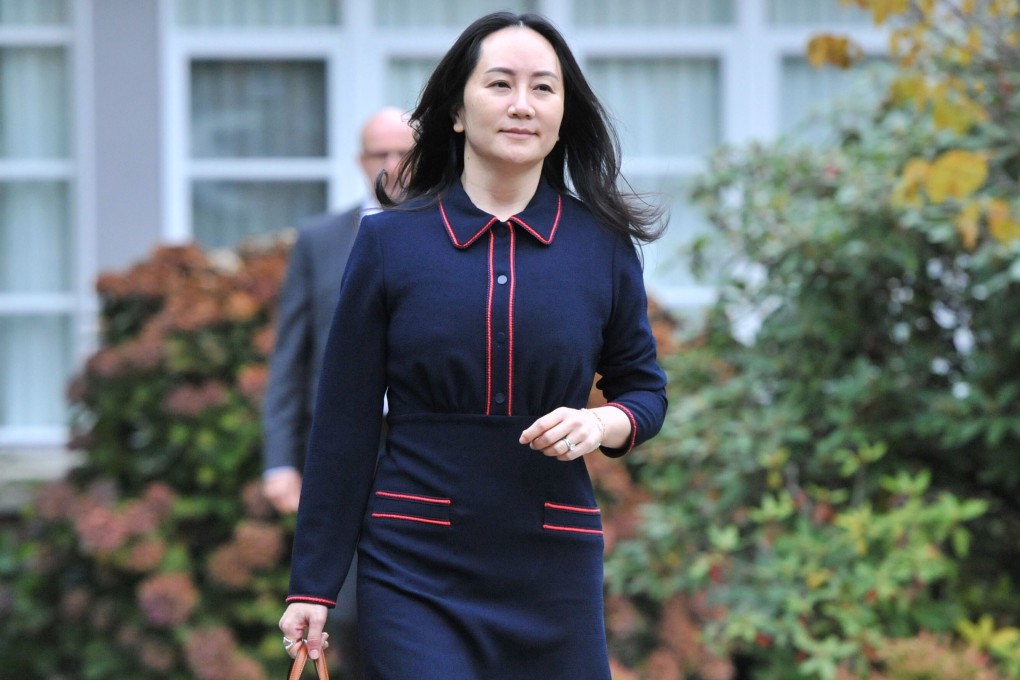 Meng Wanzhou leaves her Vancouver home for a court appearance in October. Her case has strained relations between the US, China and Canada. Photo: AFP