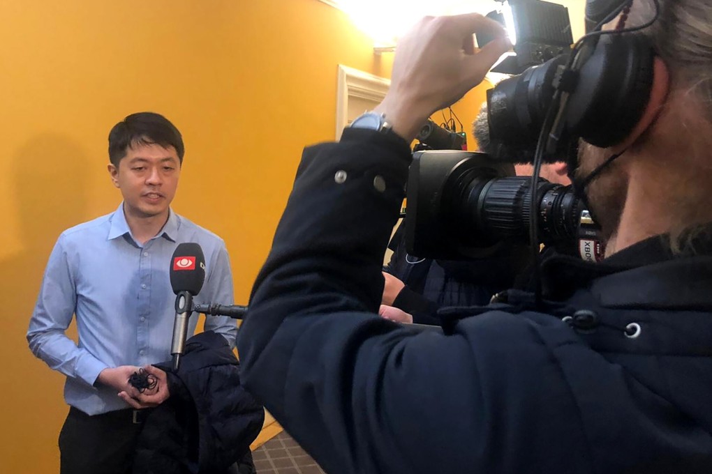 Ted Hui, who faces criminal charges in Hong Kong, says he plans to resettle in Britain. Photo: Thomas Rhoden