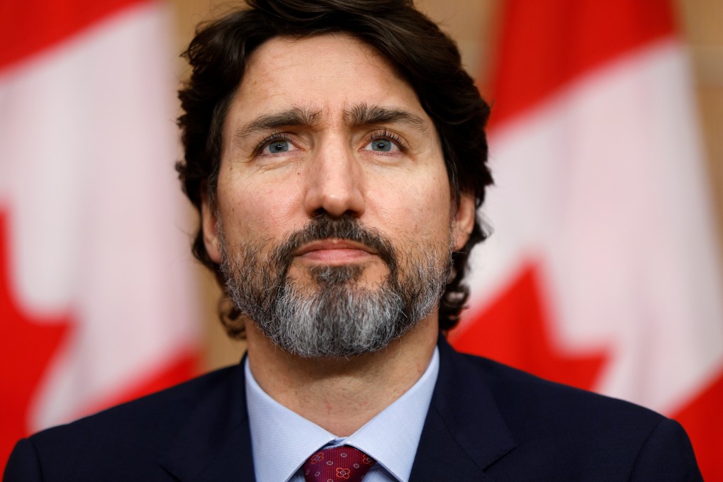 Canada's Prime Minister Justin Trudeau attends a news conference in Ottawa on Monday. Photo: Reuters