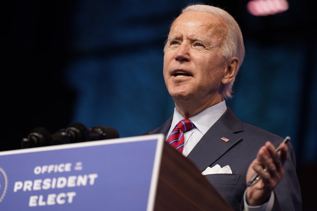 President-elect Joe Biden will succeed a US administration that has been particularly hawkish on China. Photo: AP