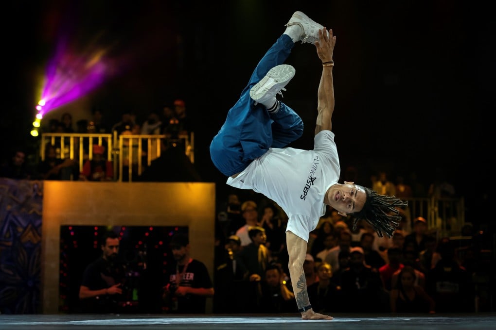 Brazilian breakdancer Mateus de Sousa Melo aka Bart competes during the Red Bull BC One, the breakdance one-on-one battle world championship in Mumbai. The International Olympic Committee (IOC) has chosen to integrate breakdancing into the 2024 Olympic Games in Paris. Photo: AFP