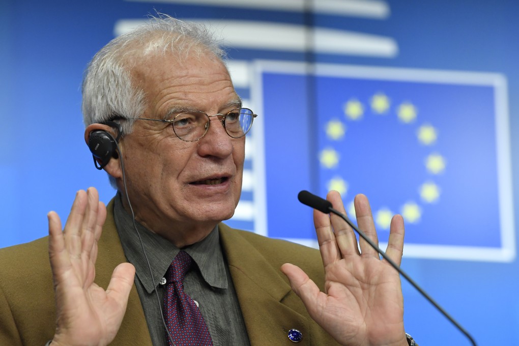 European Union foreign policy chief Josep Borrell discussed a new EU sanctions programme on Monday, but declined to say whether it would be used against any Chinese officials. Photo: AP