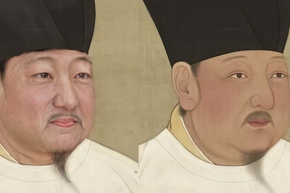 Independent Chinese video game developer Hu Wengu says the recreated faces of ancient Chinese rulers, such as Emperor Taizu of Song, were generated by artificial intelligence technology based on ancient paintings. Photo: Handout