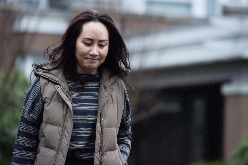 Huawei Technologies Chief Financial Officer Meng Wanzhou leaves her home to attend a court hearing in Vancouver, British Columbia, on Monday. Photo: Reuters