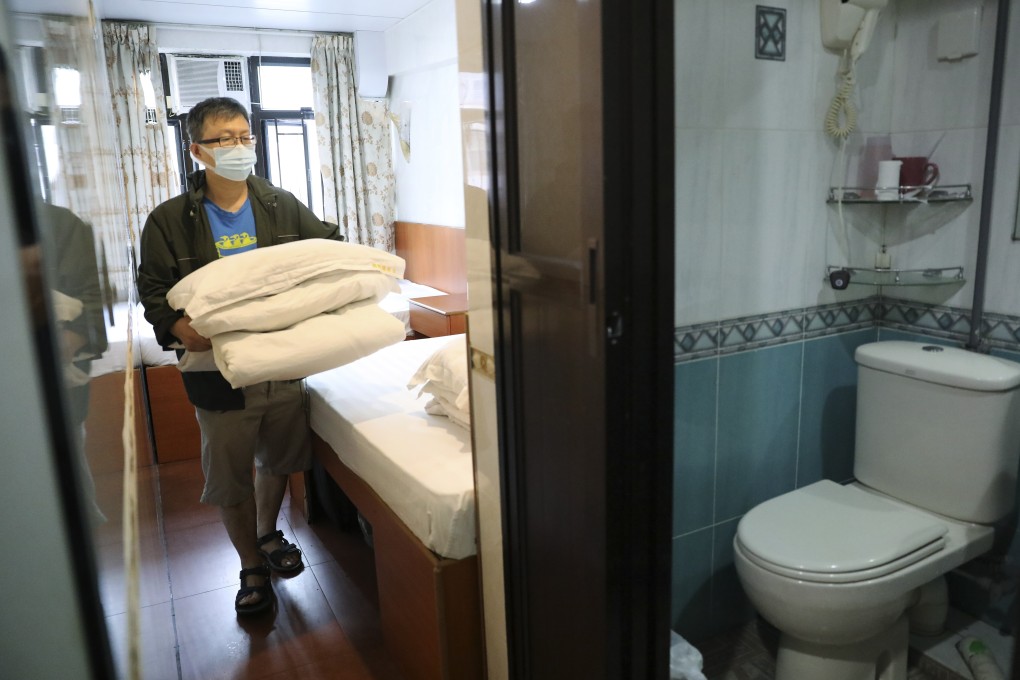 Steve Chan is looking to offer 24 of his rooms for the transitional housing scheme. Photo: May Tse