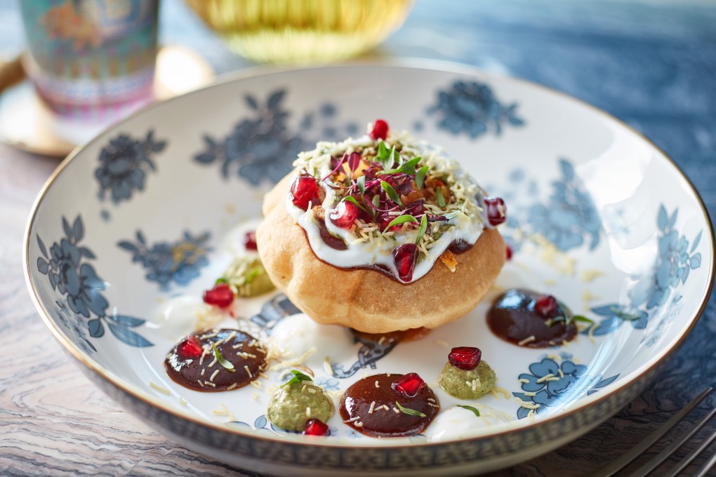 Chaat’s raj kachori with crispy lentils and tangy chutney. Photo: handout