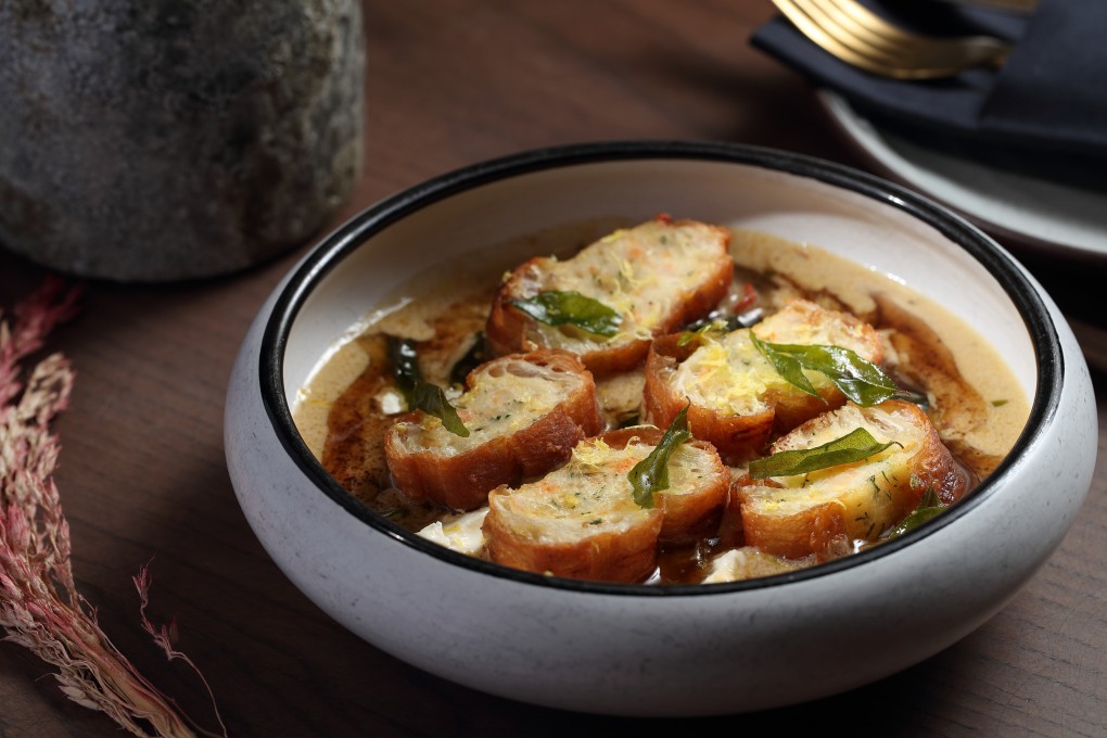 Brut's laksa doughnut. Photo: Alex Chan