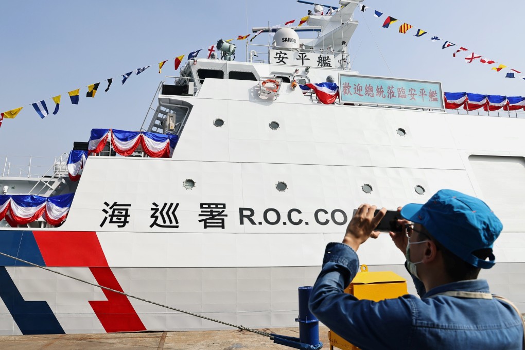 The new ship is commissioned in Kaohsiung on Friday. Photo: Reuters