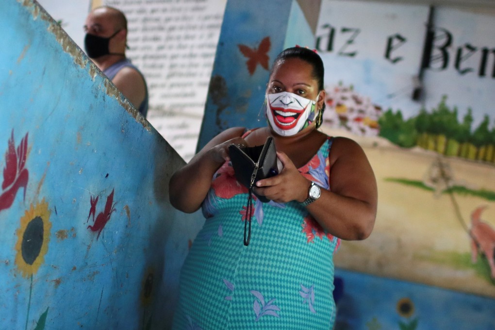 A woman wearing a protective mask in Brazil, the coronavirus pandemic’s second worst-hit country after the US. Photo: Reuters