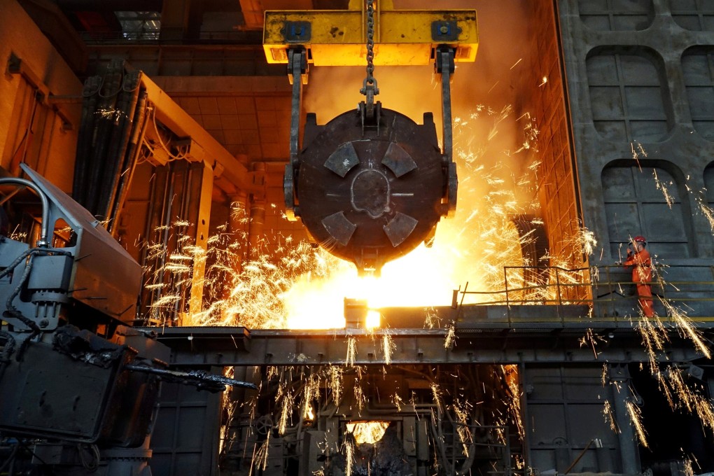 A spike in imported iron ore prices threatens the profitability of steel plants in China, which buy nearly 90 per cent of their supply from overseas. Photo: Reuters