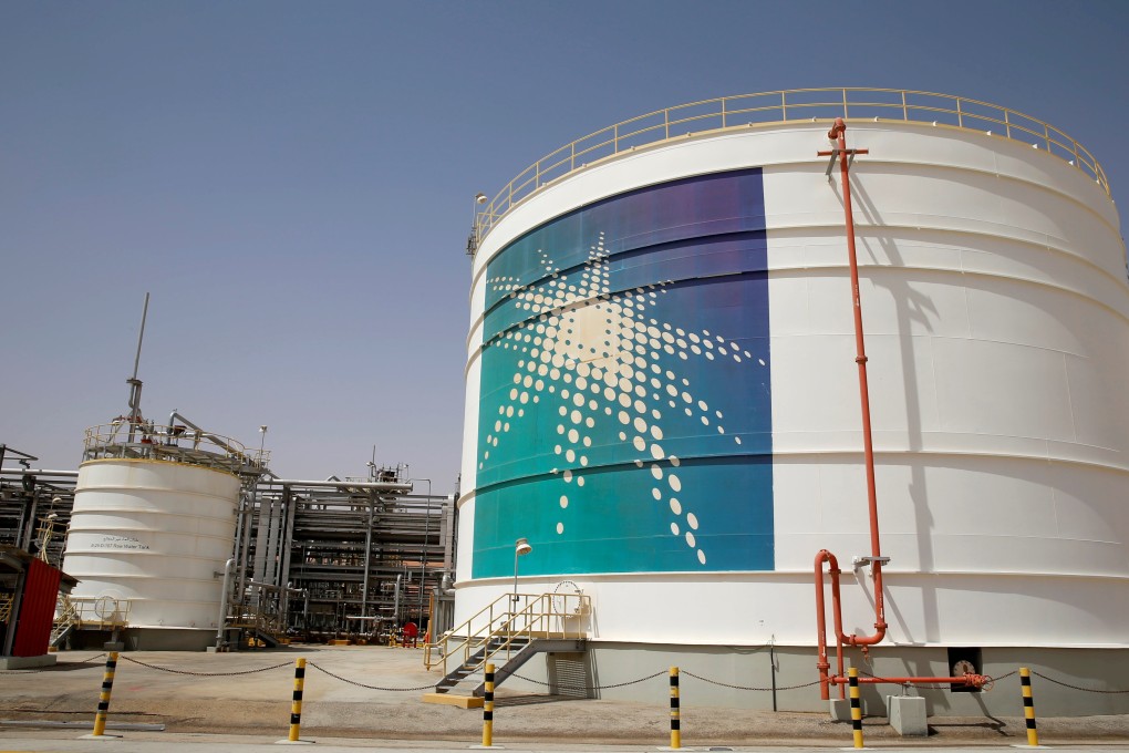 An oil tank at Saudi Aramco’s Shaybah oilfield in Saudi Arabia. Photo: Reuters