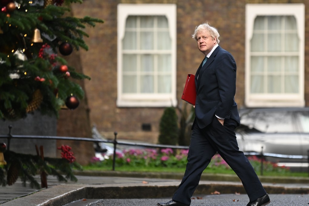 Britain's Prime Minister Boris Johnson arrives at 10 Downing Street in London on Tuesday. Photo: AFP