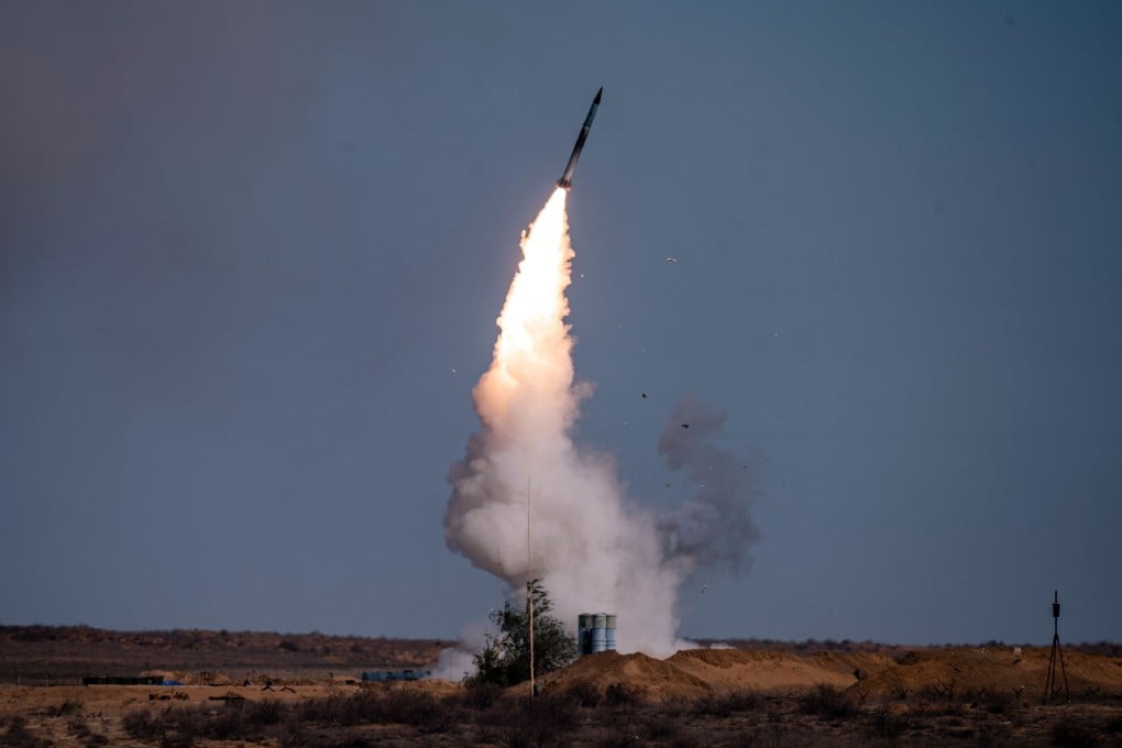 A rocket launches from an S-400 missile system in Russia in September. The US imposed sanctions on Turkey on Monday over its purchase of the system. Photo: AFP