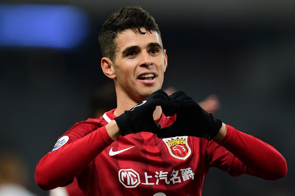 Shanghai SIPG’s Oscar is the Chinese Super League’s top-earner at a reported US$25 million per season. Photo: AFP