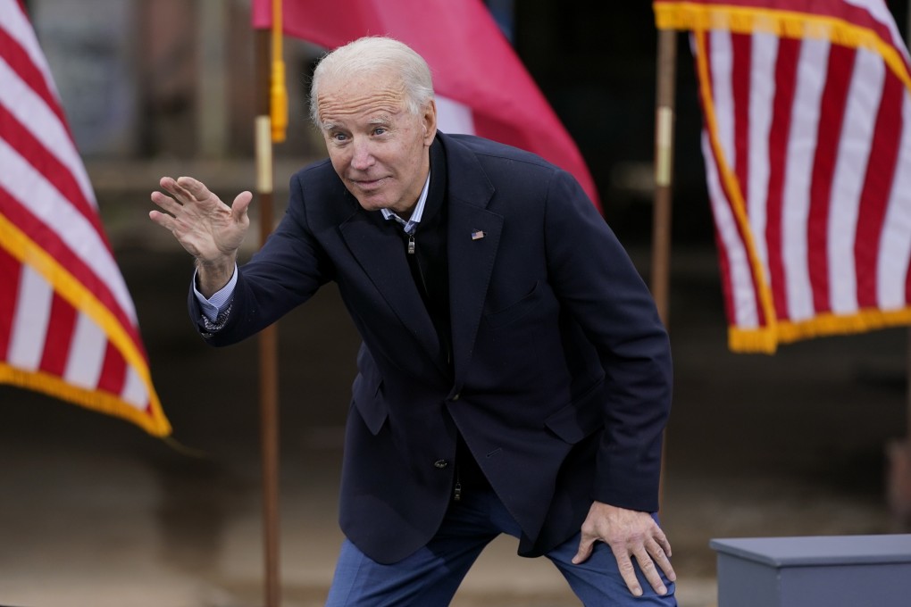 President-elect Joe Biden waves to supporters in Atlanta. Photo: AP