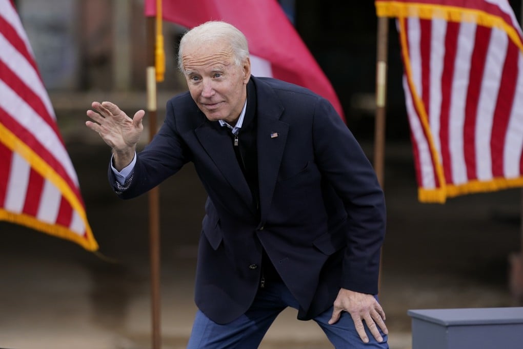 President-elect Joe Biden waves to supporters in Atlanta. Photo: AP